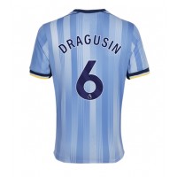 Camisa de Futebol Tottenham Hotspur Radu Dragusin #6 Equipamento Secundário 2024-25 Manga Curta